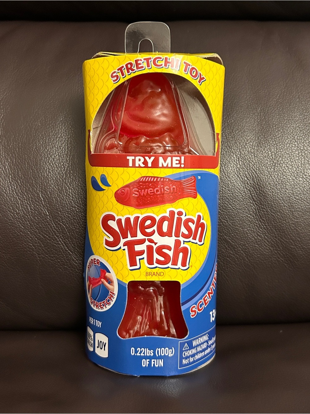VIRAL Squishy Swedish Fish Scented 6.8” Squeeze Fidget Toy NEW